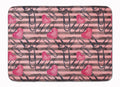 Watercolor Heart Paper Clips Memory Foam Kitchen Mat Machine Washable Anti-Fatigue Cushion Comfort Bath or Kitchen Rug