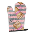 Watercolor Coffee and Paper Clips Oven Mitt Heat Resistant Thick Oven Mitt for Hot Pans and Oven, Kitchen Mitt Protect Hands, Cooking Baking Glove