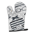 Watercolor Girl Boss Journal Oven Mitt Heat Resistant Thick Oven Mitt for Hot Pans and Oven, Kitchen Mitt Protect Hands, Cooking Baking Glove