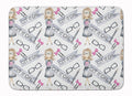 Watercolor Girl Boss Get it Girl Memory Foam Kitchen Mat Machine Washable Anti-Fatigue Cushion Comfort Bath or Kitchen Rug