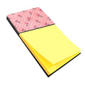 Watercolor Paper Clips and Polkadots Pink Watercolor Sticky Note Holder Refillable Dispenser Desk Accessory 3x3 Pad Gift