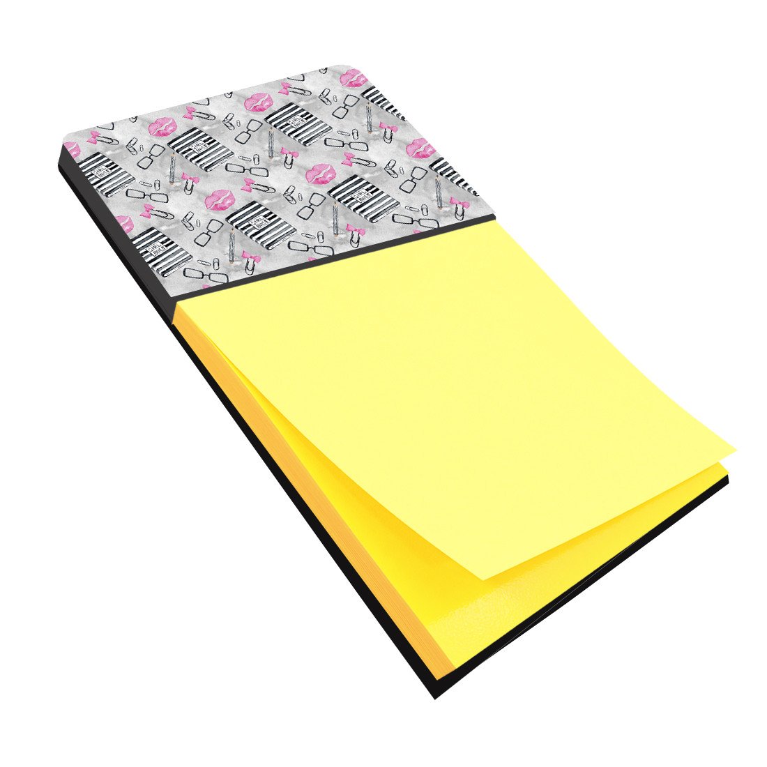 Watercolor Girl Boss Journaling Watercolor Sticky Note Holder Refillable Dispenser Desk Accessory 3x3 Pad Gift