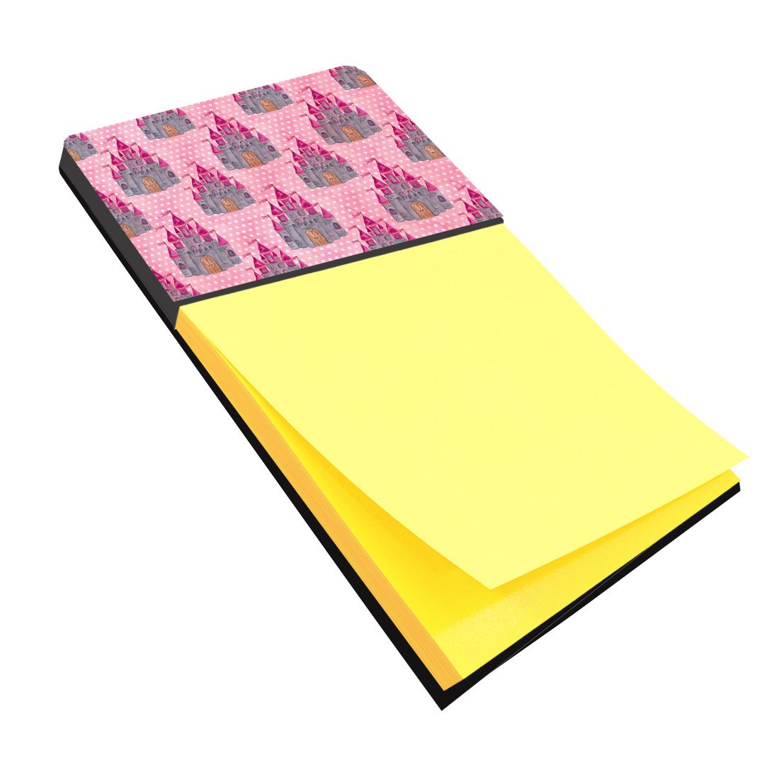 Watercolor Princess Castle Watercolor Sticky Note Holder Refillable Dispenser Desk Accessory 3x3 Pad Gift