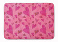 Watercolor Love and Hearts Memory Foam Kitchen Mat Machine Washable Anti-Fatigue Cushion Comfort Bath or Kitchen Rug