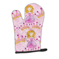 Watercolor Princess and Crown Oven Mitt Heat Resistant Thick Oven Mitt for Hot Pans and Oven, Kitchen Mitt Protect Hands, Cooking Baking Glove