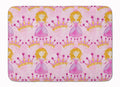 Watercolor Princess and Crown Memory Foam Kitchen Mat Machine Washable Anti-Fatigue Cushion Comfort Bath or Kitchen Rug