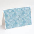 Watercolor Snowflake on Light Blue Greeting Cards Pack of 8 Blank Cards with Envelopes Whimsical A7 Size 5x7