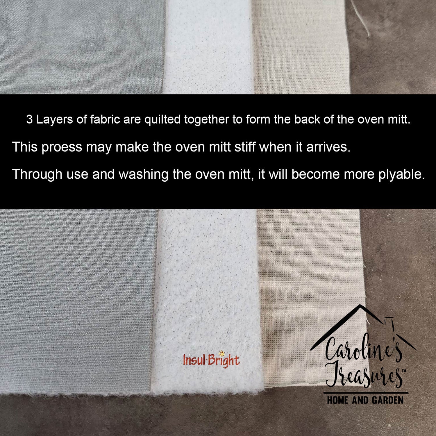 Watercolor Snowflake on Blue Oven Mitt Heat Resistant Thick Oven Mitt for Hot Pans and Oven, Kitchen Mitt Protect Hands, Cooking Baking Glove