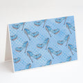 Watercolor Cinderella Shoe in Blue Greeting Cards Pack of 8 Blank Cards with Envelopes Whimsical A7 Size 5x7