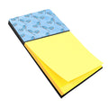 Watercolor Cinderella Shoe in Blue Watercolor Sticky Note Holder Refillable Dispenser Desk Accessory 3x3 Pad Gift