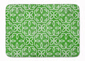 Watercolor Geometric Cirlce on Green Memory Foam Kitchen Mat Machine Washable Anti-Fatigue Cushion Comfort Bath or Kitchen Rug