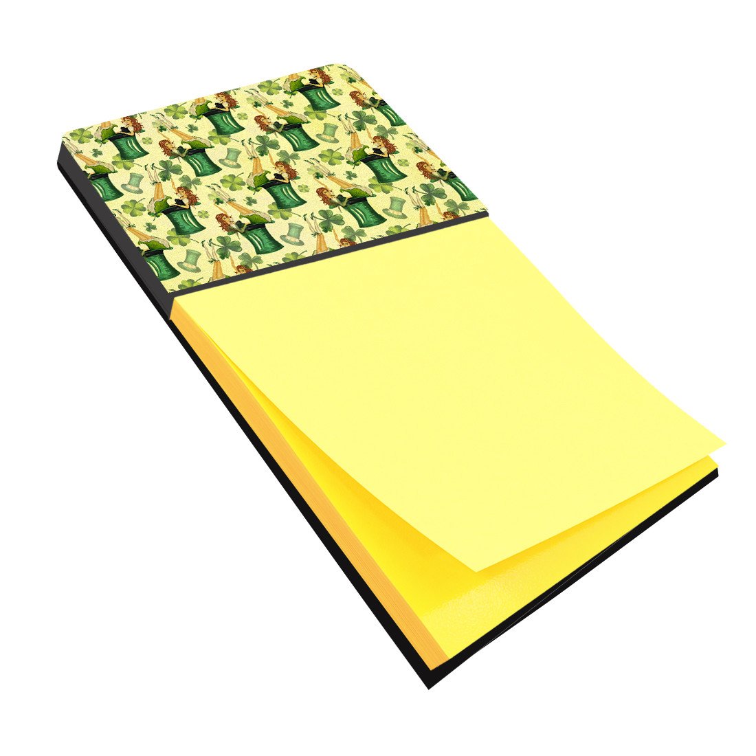 Watercolor St Patrick's Day Party Watercolor Sticky Note Holder Refillable Dispenser Desk Accessory 3x3 Pad Gift