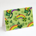 Watercolor St Patrick's Day Lucky Leprechan Greeting Cards Pack of 8 Blank Cards with Envelopes Whimsical A7 Size 5x7