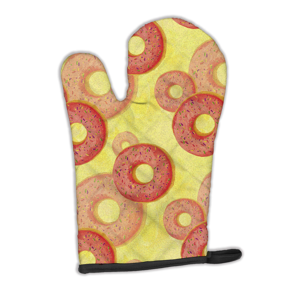 Watercolor Just Donuts Oven Mitt Heat Resistant Thick Oven Mitt for Hot Pans and Oven, Kitchen Mitt Protect Hands, Cooking Baking Glove