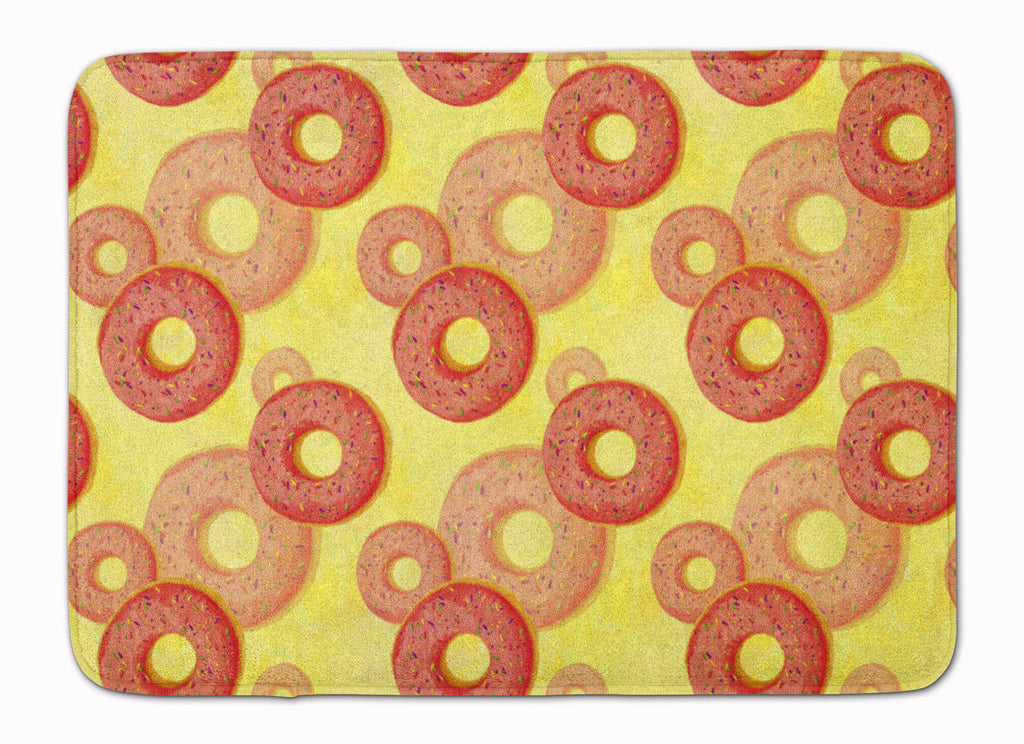 Watercolor Just Donuts Memory Foam Kitchen Mat Machine Washable Anti-Fatigue Cushion Comfort Bath or Kitchen Rug