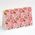 Watercolor Sweet Pastries Greeting Cards Pack of 8 Blank Cards with Envelopes Whimsical A7 Size 5x7
