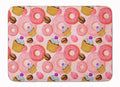 Watercolor Sweet Pastries Memory Foam Kitchen Mat Machine Washable Anti-Fatigue Cushion Comfort Bath or Kitchen Rug