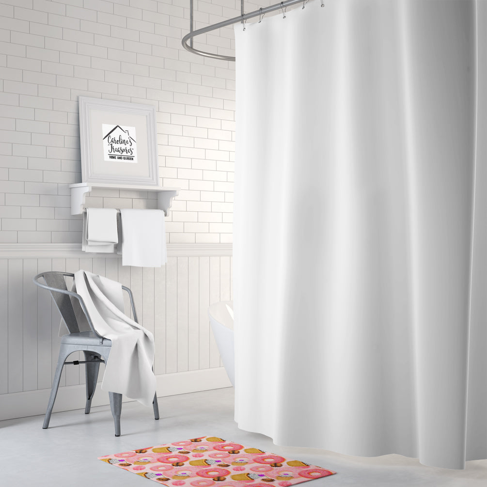 Watercolor Sweet Pastries Memory Foam Kitchen Mat Machine Washable Anti-Fatigue Cushion Comfort Bath or Kitchen Rug