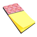 Watercolor Red Hearts Watercolor Sticky Note Holder Refillable Dispenser Desk Accessory 3x3 Pad Gift