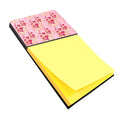 Watercolor Pink Love Letter Watercolor Sticky Note Holder Refillable Dispenser Desk Accessory 3x3 Pad Gift