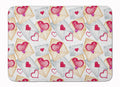 Watercolor Love Letters Memory Foam Kitchen Mat Machine Washable Anti-Fatigue Cushion Comfort Bath or Kitchen Rug