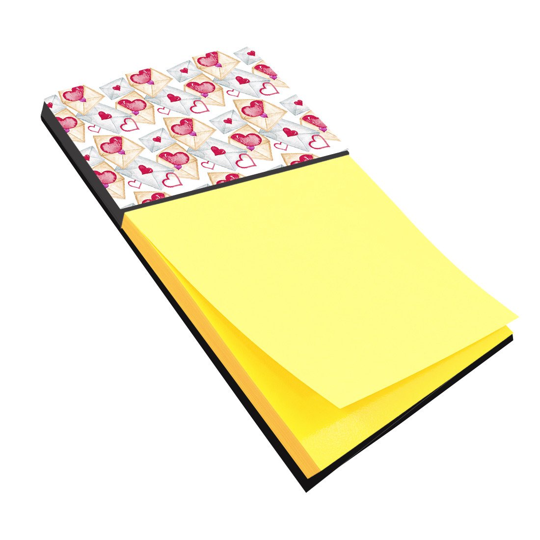 Watercolor Love Letters Watercolor Sticky Note Holder Refillable Dispenser Desk Accessory 3x3 Pad Gift