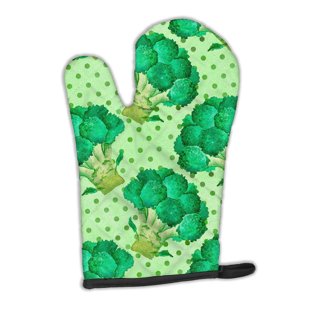 Watercolor Broccoli Oven Mitt Heat Resistant Thick Oven Mitt for Hot Pans and Oven, Kitchen Mitt Protect Hands, Cooking Baking Glove