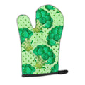 Watercolor Broccoli Oven Mitt Heat Resistant Thick Oven Mitt for Hot Pans and Oven, Kitchen Mitt Protect Hands, Cooking Baking Glove