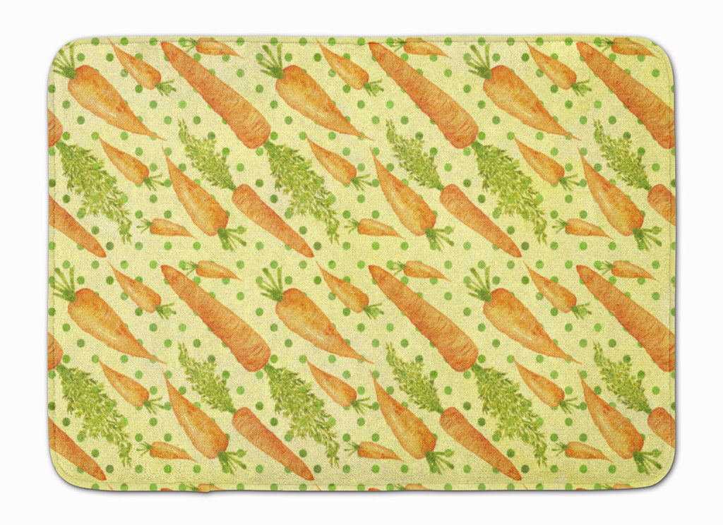 Watercolor Carrots Memory Foam Kitchen Mat Machine Washable Anti-Fatigue Cushion Comfort Bath or Kitchen Rug