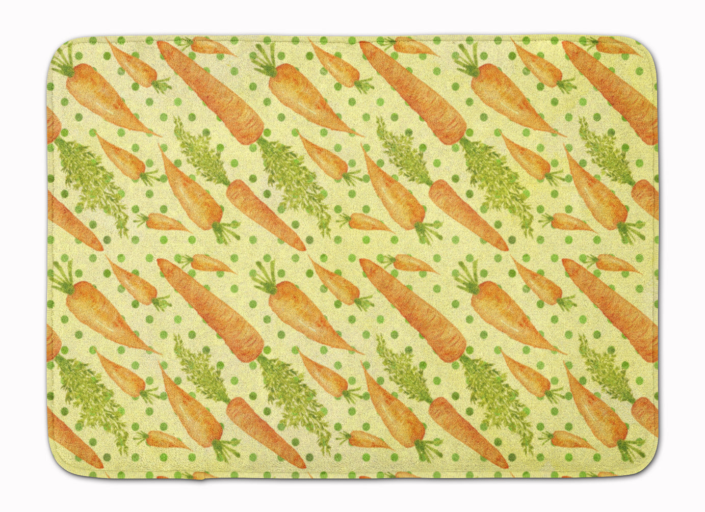 Watercolor Carrots Memory Foam Kitchen Mat Machine Washable Anti-Fatigue Cushion Comfort Bath or Kitchen Rug