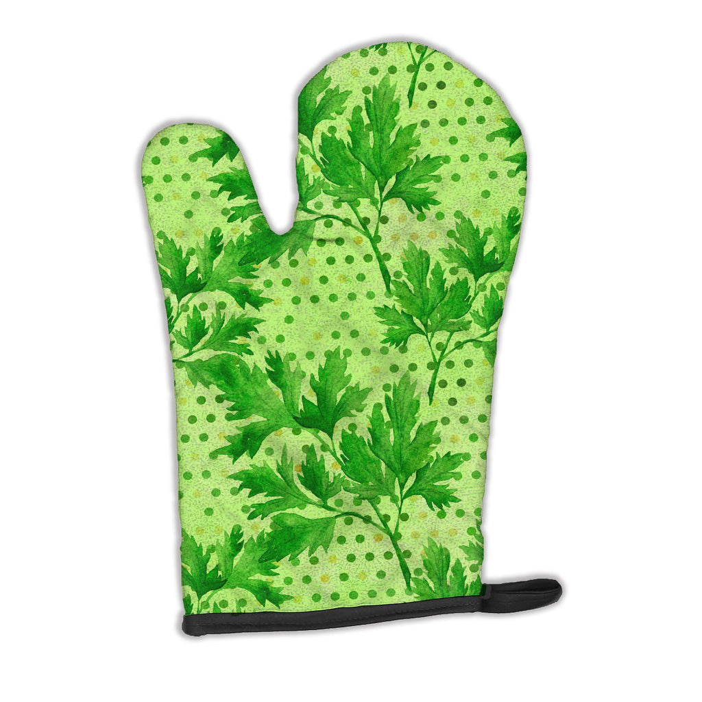 Watercolor Parsley Oven Mitt Heat Resistant Thick Oven Mitt for Hot Pans and Oven, Kitchen Mitt Protect Hands, Cooking Baking Glove