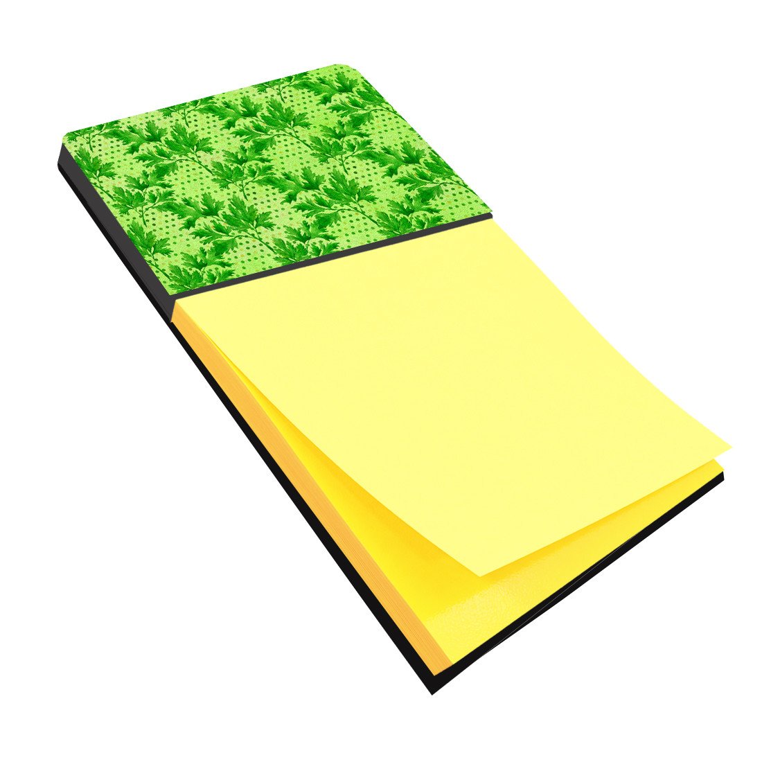 Watercolor Parsley Watercolor Sticky Note Holder Refillable Dispenser Desk Accessory 3x3 Pad Gift