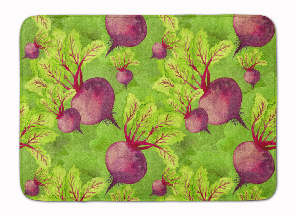 Watercolor Raddishes Memory Foam Kitchen Mat Machine Washable Anti-Fatigue Cushion Comfort Bath or Kitchen Rug