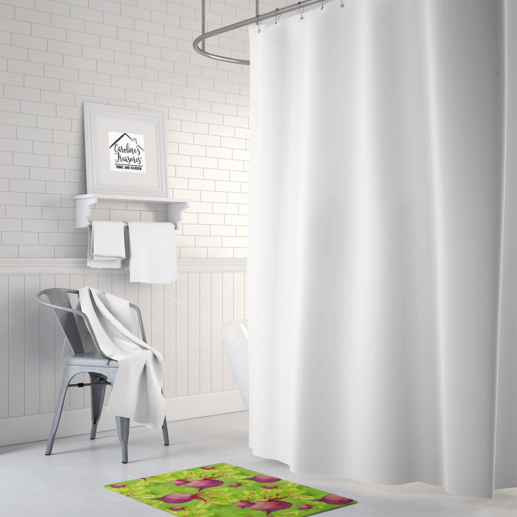 Watercolor Raddishes Memory Foam Kitchen Mat Machine Washable Anti-Fatigue Cushion Comfort Bath or Kitchen Rug