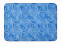 Watercolor Dark Blue Winter Snowflakes Memory Foam Kitchen Mat Machine Washable Anti-Fatigue Cushion Comfort Bath or Kitchen Rug