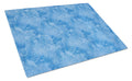 Watercolor Christmas Trees and Ornaments Cutting Board Tempered Glass Kitchen Cutting Surface, Heat Resistant Chopping, Non-Slip Feet, Food Prep & Serving