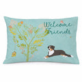 Welcome Friends Bernese Mountain Dog Standard Pillowcase Lightweight Super Soft Easy Care Decorative Artwork Pillowcase, Standard
