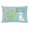 Welcome Friends White Boxer Standard Pillowcase Lightweight Super Soft Easy Care Decorative Artwork Pillowcase, Standard