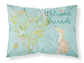 Welcome Friends Brindle Greyhound Standard Pillowcase Lightweight Super Soft Easy Care Decorative Artwork Pillowcase, Standard