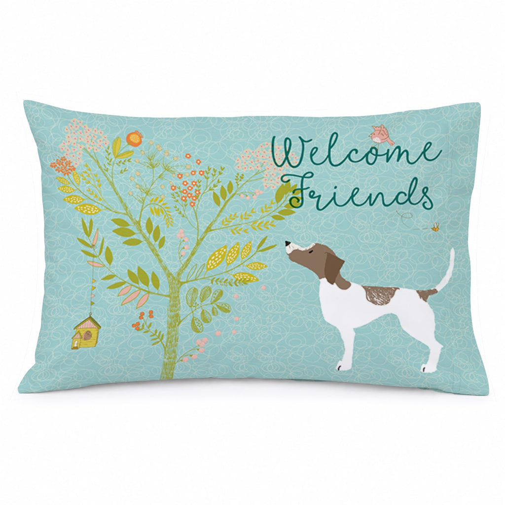 Welcome Friends Pointer Standard Pillowcase Lightweight Super Soft Easy Care Decorative Artwork Pillowcase, Standard