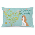 Welcome Friends Gold Springer Spaniel Standard Pillowcase Lightweight Super Soft Easy Care Decorative Artwork Pillowcase, Standard