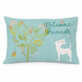 Welcome Friends White Chihuahua Standard Pillowcase Lightweight Super Soft Easy Care Decorative Artwork Pillowcase, Standard