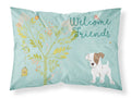 Welcome Friends Jack Russell Terrier Puppy Standard Pillowcase Lightweight Super Soft Easy Care Decorative Artwork Pillowcase, Standard