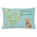 Welcome Friends Yorkie Standard Pillowcase Lightweight Super Soft Easy Care Decorative Artwork Pillowcase, Standard