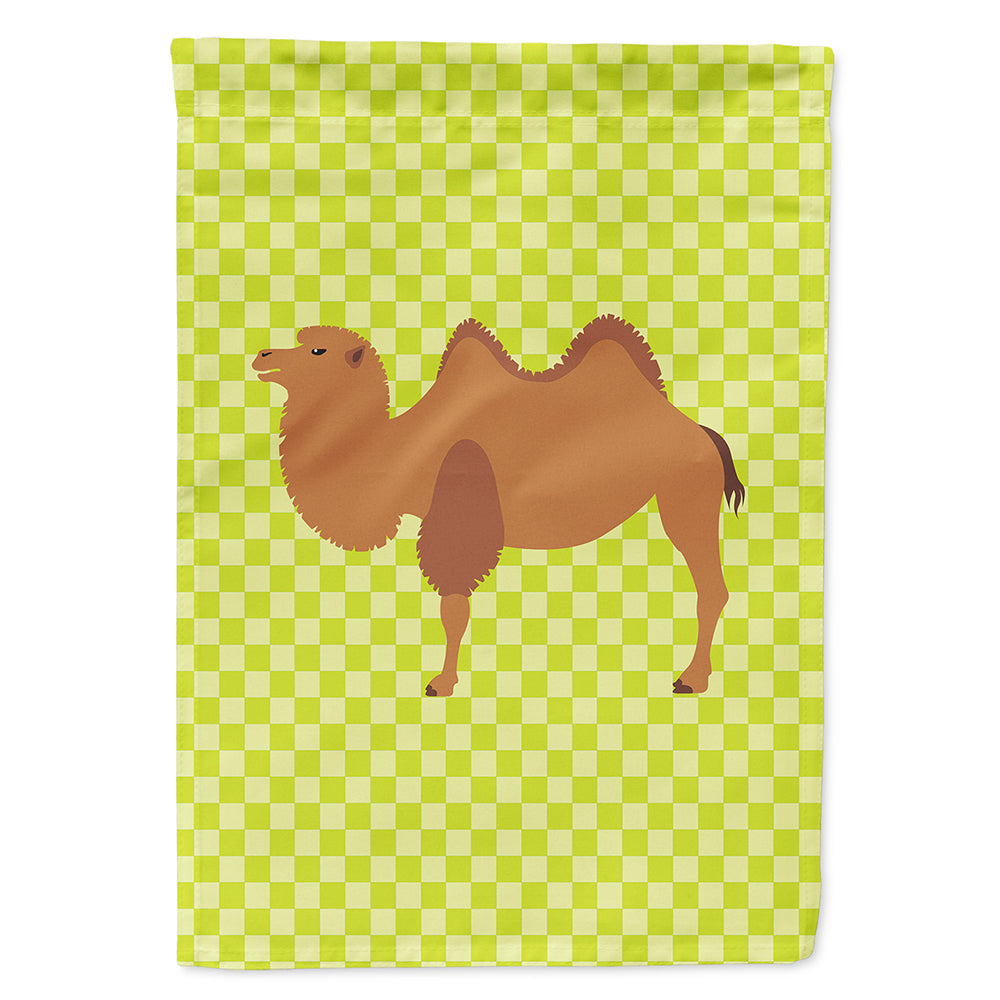 Bactrian Camel Green House Flag 28x40 Porch Sleeve Pole Decorative Outside Yard Banner Artwork Wall Hanging, Polyester