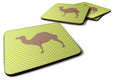F1 Hybrid Camel Green Foam Coasters Set of 4 Cup Coasters for Indoor Outdoor, Tabletop Protection, Anti Slip, Mouse pad Material