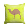 F1 Hybrid Camel Green Decorative Throw Pillow 14x14 Indoor Outdoor Accent Cushion, Fabric Cover with Insert for Sofa, Bed, Porch & Living Room