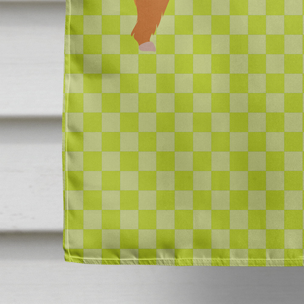 Highland Cow Green House Flag 28x40 Porch Sleeve Pole Decorative Outside Yard Banner Artwork Wall Hanging, Polyester