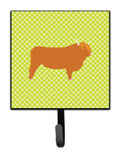 Highland Cow Green Leash or Key Holder Wall Hooks, Key Hooks Holder, Coat Rack Wall Mount, Coat Hooks, Hooks for Hanging Keys, Towels, Aprons, Leashes
