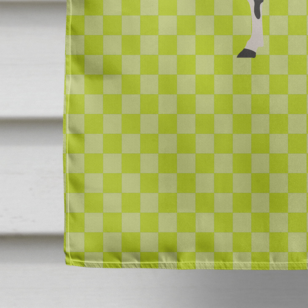 Holstein Cow Green House Flag 28x40 Porch Sleeve Pole Decorative Outside Yard Banner Artwork Wall Hanging, Polyester